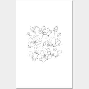 Magnolia Flowers Posters and Art